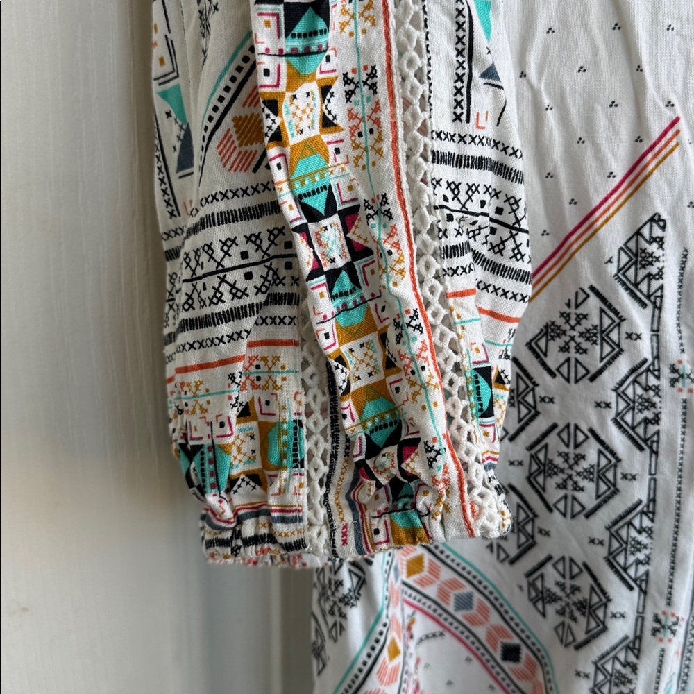 Roxy White Multicolor Patterned Tunic - image 6